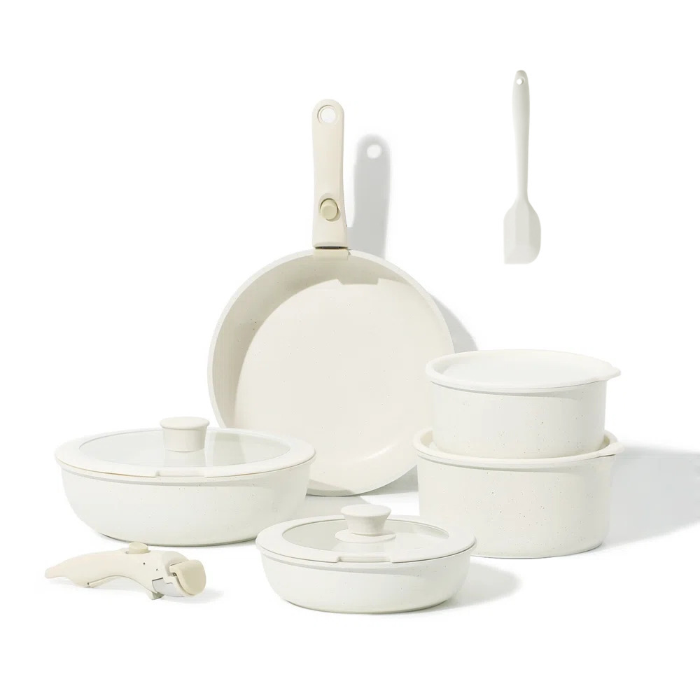 High Quality 4/5/9/11/12pcs Non-Stick Cookware Set with Removable Handle Including Soup Pot Frying Pan Milk Pot Cookware · image 5