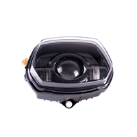 Phare LED noir Yongjin pour moto Vespa Sprint