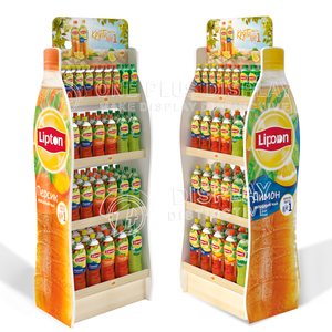 Custom Store Wein Display Rack Dekoration Karton Stand Papier Display Weinflaschen regal Karton Display