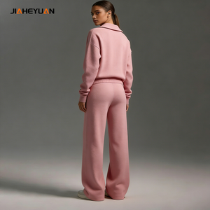 Set di pantaloni della tuta larghi e Loungewear donna Casual in pile di alta qualità da donna - Product Image 2