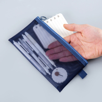 Estuche Transparente Personalizado para Almacenamiento, Bolsa de Malla Suave para Material Escolar, Caja de Papelería para Exámenes, Estuche para Lápices