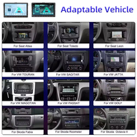 Reproductor MP5 de 9 Pulgadas con Sistema Android, Navegación GPS, Host CarPlay Adecuado para Navegador Volkswagen de Pantalla Grande