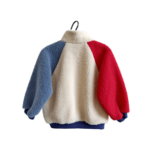 Sweat-shirt d'hiver pour enfants en polaire sherpa à demi-zip, <span class=keywords><strong>veste</strong></span> chaude en polaire, vêtements d'extérieur pour enfants - Product Image 3