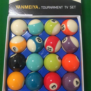Bolas de billar americanas Yanmeiya, 16 piezas, de resina, tamaño estándar, para uso amateur. - Product Image 2