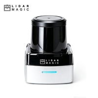 Sensor Lidar Interaktif Lidar Magic A100C 40m 200k Titik/detik 50Hz IMU Aman untuk Mata untuk Permainan Bola Imersif Pemasangan di Dinding/Lantai