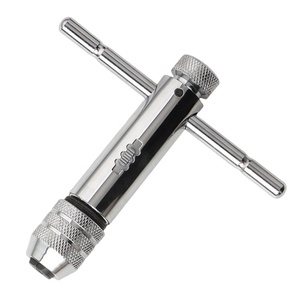 Taraud <span class=keywords><strong>à</strong></span> <span class=keywords><strong>cliquet</strong></span> réglable Clé <span class=keywords><strong>à</strong></span> poignée en forme de T <span class=keywords><strong>Porte</strong></span>-taraud manuel pour gamme de <span class=keywords><strong>tarauds</strong></span> M3-12 pour outils <span class=keywords><strong>à</strong></span> main - Product Image 1