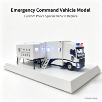Modèle de véhicule spécial de police de commandement d'urgence personnalisé