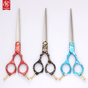 Tijeras asiáticas 70Z 440C para el cuidado de mascotas, herramienta de <span class=keywords><strong>corte</strong></span> de pelo para <span class=keywords><strong>perros</strong></span>, cizalla recta de 6,5 pulgadas y 7 pulgadas - Product Image 1