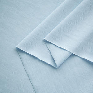 Tissu <span class=keywords><strong>jersey</strong></span> léger anti-UV en coton biologique peigné de haute qualité 160/180GSM, tricoté en chaîne, uni, teint en pièce, pour t-shirts et pyjamas - Product Image 2