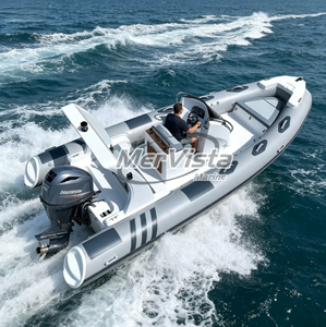 Bateau pneumatique rigide CE 12 places en tissu Hypalon avec coque en fibre de verre pour l'aviron - Product Image 2