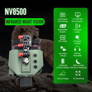 Gafas de Visión Nocturna Infrarrojas Digitales Portátiles NV8500 NVG, Binoculares con Pantalla Estereoscópica Automática 3D, Doble Pantalla de 1.54 Pulgadas 320X320 - Product Image 3