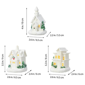 Casa de Burbujas Navideña de Resina STELLAR PATH con Luz LED, Tamaño Personalizable, Decoración - Product Image 2