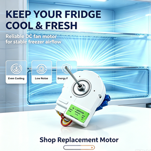 Moteur de refroidissement électrique en cuivre neuf pour réfrigérateur DL-5985ZYEB, moteur de ventilateur commercial écologique pour pièces de rechange CVC, garantie 1 an - Product Image 3