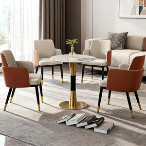 耐久性のあるオフィスレザー素材会議チェアビジネスミーティング訪問席頑丈な固定ベース - Product Image 6