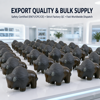 Figurines de buffles en vrac, emballage personnalisé, ensemble cadeau réaliste de bison pour les détaillants de jouets, les événements sur le thème de la ferme et les boutiques de cadeaux
