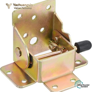 Zinc Plated Iron Hinge 7.5cm Square Door <b>Latch</b> for Home Installation - Product Image 6
