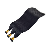 Premium Großhandel Doppelt Gezogene I-Tip Echthaar-Extensions Vorgeklebte Stick-Tip 10 Texturen Burmesische Locken Yaki Glatt vom Hersteller
