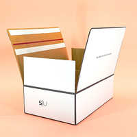 Caja de Regalo de Papel Rígido Impresa Personalizada por el Proveedor, Caja de Regalo de Papel Corrugado Plegable de Lujo con Tiras de Desgarre