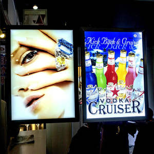 Cadre lumineux LED mural pour menu, boîte lumineuse pour la publicité dans les restaurants - Product Image 3