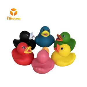 Promotional Gift Baby Bath Toy Floating Vinyl Animals Bulk Multi Different Colors <b>Mini</b> Soft <b>Rubber</b> <b>Duck</b> - Product Image 1