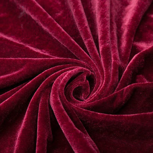Chemin de table vintage classique en velours polyester rouge bordeaux, décoration luxueuse pour mariage et fête d'automne - Product Image 6