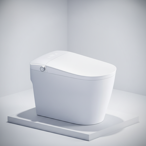 <span class=keywords><strong>Inodoro</strong></span> Inteligente de Cerámica con Descarga Automática, Montado en el Suelo, Color Blanco, para Baño - Product Image 1