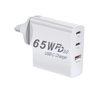 Chargeur USB C 65W PD 3.0 à double port, adaptateur de charge rapide pour ordinateur portable, téléphone, tablette - Product Image 5