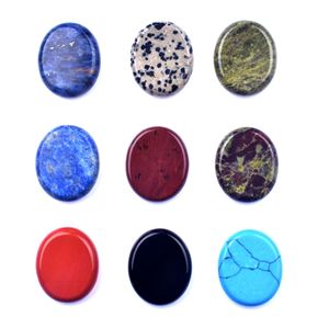 ที่วางโทรศัพท์หินธรรมชาติแบบสองด้าน ขนาด 25 * 30 มม. คริสตัลรูปไข่ ชิ้นส่วนอัญมณี สำหรับตกแต่ง DIY - Product Image 4