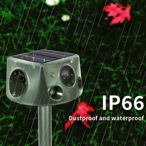 Chingyoo Hayvan Kovucu IP66 Güneş Enerjili Ultrasonik Yılan Kovucu Cihaz Işıklı Sağlam - Product Image 4