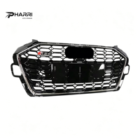 Grille de radiateur avant de luxe pour Audi A4 S4, mise à niveau 2020-2021, style RS4, amélioration extérieure, matériau ABS