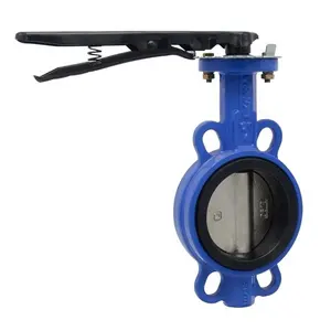 EPDM seat lever wafer lug flange Butterfly Valve price list