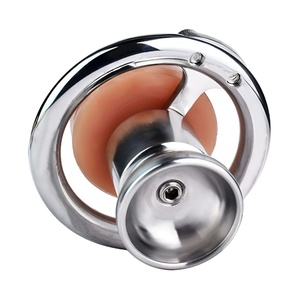 Dispositivo de Castidad Masculina FRRK al por Mayor, Anillo para Pene en 4 Tamaños con Vagina de Silicona, Juguetes Sexuales para Adultos - Product Image 3