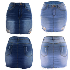 2025 Spring Summer Collection Women's Plus Size Midi Denim <strong>Wrap</strong> <strong>Skirt</strong> Natural Waist Hip Loose Slim Wide Leg Ripped Casual - Product Image 4