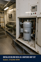 Compresseur Scroll Marin Original JT224D NYR en Acier Inoxydable 7.5HP R134a 380V Unité Hermétique Pièce Détachée pour Réfrigération de Conteneurs Réfrigérés
