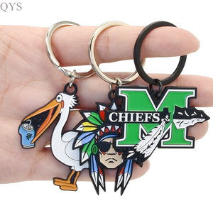 QYS Factory <b>Custom</b> Logo Keyring Cartoon Letter Personalised <b>Key</b> Chain Hard Soft Enamel Metal Keychain Art Collectible - Product Image 2