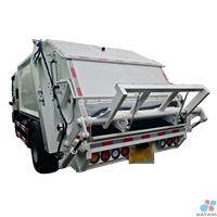 Camion de ramassage des déchets à chargement arrière avec volume de chargement de 6,5 m³ et haute efficacité pour les mines, les communautés résidentielles, les écoles