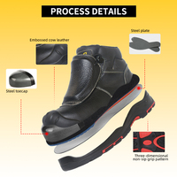 Botas de Seguridad Impermeables Rocklander para Construcción, con Puntera de Material Compuesto, para Soldadura Industrial, con Protección Metatarsal