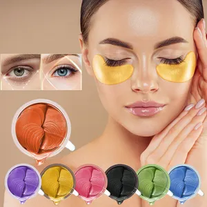 Maschera per gli occhi in oro 24k oem frutta retinolo maschere per gli occhi cura della pelle con collagene sotto le bende per gli occhi