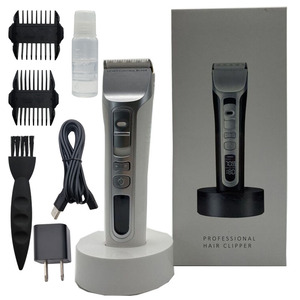 Juego de máquina de corte de pelo inalámbrico recargable para peluquería, uso doméstico, Inglés para el cuidado personal de los hombres - Product Image 3