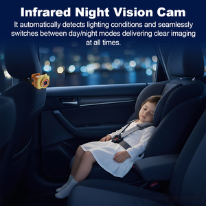 กล้องติดรถยนต์สำหรับเด็ก 2 คน สำหรับติดตั้งที่เบาะ จอแสดงผลขนาด 7 นิ้วแบบ Ultrawide พร้อมกล้องสองตัว มองหลัง กล้องติดรถยนต์สำหรับเด็ก ความละเอียด HD 1080P มองเห็นในเวลากลางคืน รุ่น ZD26 - Product Image 6