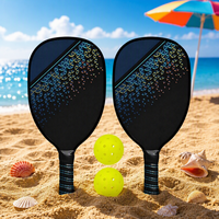 Ensemble de raquettes de pickleball (2) raquettes en bois + (40) balles X-40 forme standard 40 trous 2 joueurs USAPA