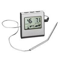 Termometer Pemanggang Barbecue Digital, Termometer Dapur Memasak Makanan, Termometer Pemanggang Barbecue Digital Baja Tahan Karat Panas