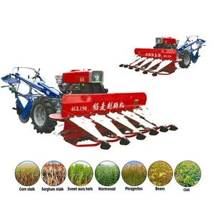 Venda quente Agricultura Trator Agrícola Usado Paddy Reaper bom desempenho Mini Arroz Sesame Harvester Machine Preço na África do Sul