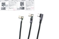 2m 1.5m 1m 20 ~ 60W PD coude de chargement rapide USB Type C mâle à mâle câble de données USB à Type C câble de téléphone portable