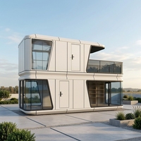 Expédition Rapide Nouveau Design 2025 Maison Capsule Spatiale à 2 Étages Installation Facile Espace Illimité avec Vie Confortable