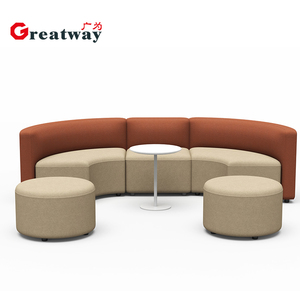 Greatway D20 Muebles modernos personalizados Combinación gratuita Área de espera Recepción Muebles Hotel Área pública Oficina Sofá Diseño - Product Image 3