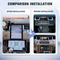Panel AC Radio Mobil untuk Land Rover Range Rover Sport L320 2009-2013 Wireless Apple Carplay Android Auto GPS Navigasi Player RHD