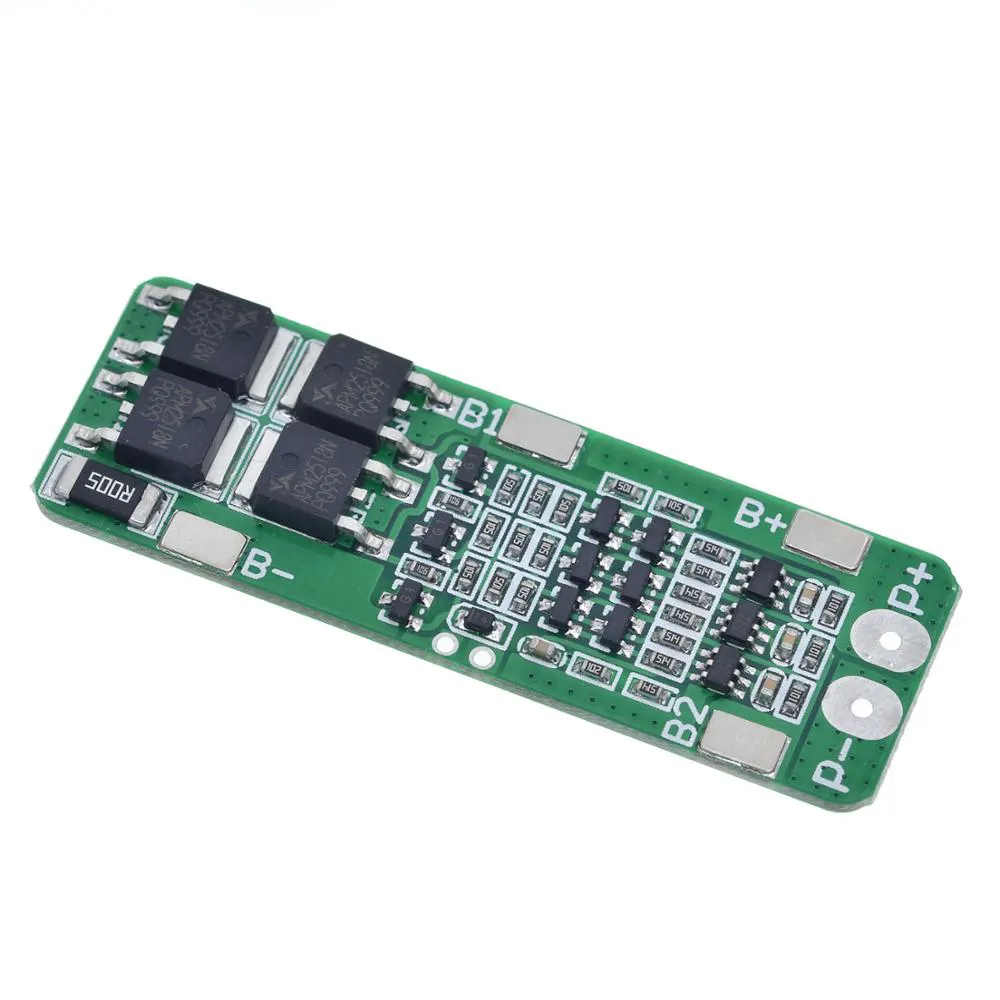 3S 20A Papan Pelindung BMS PCB Pengisi Daya 18650 Baterai Lithium Li-ion 12.6 Modul 59X20X3.4Mm