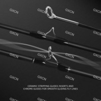Accessoires de pêche à la mouche en carbone noir mat 5/6wt pour débutants pour lac, rivière et ruisseau avec tube de protection