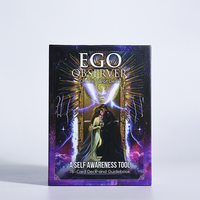 Cartes Oracle en papier de conception personnalisée vernis UV impression de cartes de tarot avec des boîtes jeux de tarot de dessins animés professionnels